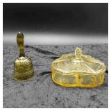 1 Bell and One Partitioned Serving Dish with Lid
