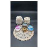 Crocheted Trinket Boxes, Mini Picture Frames,