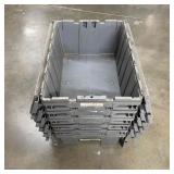 6 Grey Industrial Packing Totes