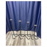 4 Black Speaker Stands