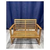 Wood Doll Rocking Bench