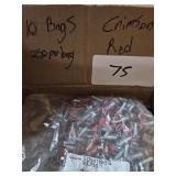 10 Bags Of Roofing Screws> Crimson Red