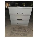 3 Drawer Filing Cabinet With Lift Door.