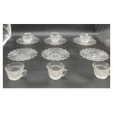 Fostoria Dessert Plates and Cups
