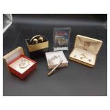 14k Overlay Hematite 3 Pc Jewelry Set & Misc