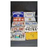 9 Various Tennessee and Misc Automotive Tags