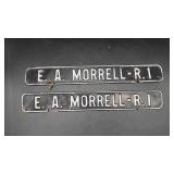E.A. Morrell-R.1 Mailbox signs