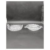 2 Fostoria Handled Serving Dishes