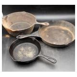 3 Cast Iron Skillets