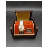 Bulova Accutron 10k Gold Plated Bezel Men