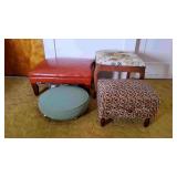 4 Various Foot Stools