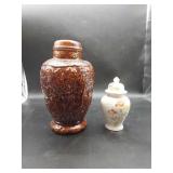 2 Decorative Ginger Jars