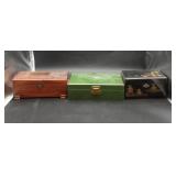 3 Jewelry Boxes.