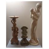 3 Decorative Statues