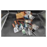 Box of Paint Brushes and Putty Knives