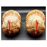 2 Ceramic Turkey Dishes