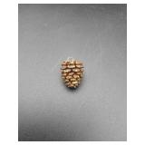10K Yellow Gold Plated Pine Cone Charm