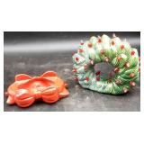 Ceramic Lighted Wreath