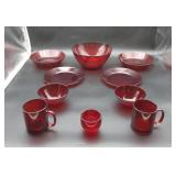 Red Ruby Glassware Lot