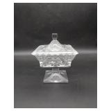 Fostoria Covered Candy Dish Sqaure