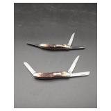 2 Schrade Uncle Henry 3 Blade Folding Knives