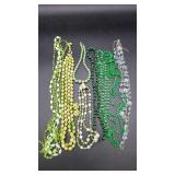 Green Themed Beaded Necklaces