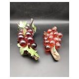 Two Sets of Lucite Grapes
