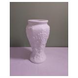 Westmoreland Grape Pattern Milk Glass Vase