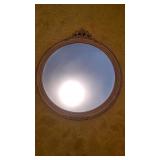 Antique Round Mirror