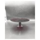 Purple Footed Cake Plate