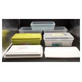 Various Plastic Storage Containers with Lids
