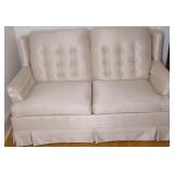 White Tufted Couch