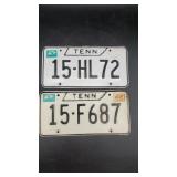 Two Carter County Tennessee Tags #15