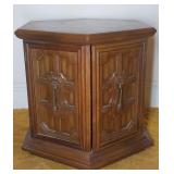 Hexagonal Wooden Side Table