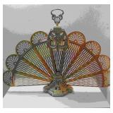Ornate Brass Fireplace Screen