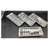 4 Aluminium Ice Trays