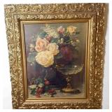 Still Life Print in Ornate Frame