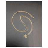 14K Yellow Gold (stamped) Rope Chain with Charm