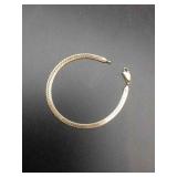 14K Yellow Gold (stamped) Herringbone Bracelet