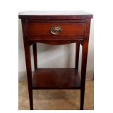 One Drawer Mahogany Side Table