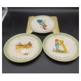 3 Holly Hobbie Collector Edition Plates.