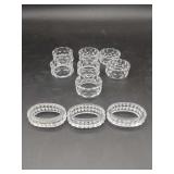 10 Fostoria & Misc Napkin rings.