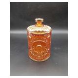 Carnival Glass Hobstar Biscuit Jar