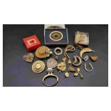 Goldtone Pins & Pendants