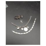 1.3 ounces Stamped Silver Jewelry