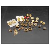 Goldtone & Silvertone Costume Jewelry Earrings