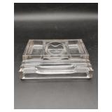 Senge Busch #310 Glass Inkwell and Pen holder