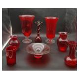 Red Vase Lot