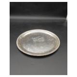 Silver Serving Plate with Beaunit Corp Engraving