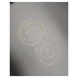 2 14K Yellow Gold (stamped) Chains